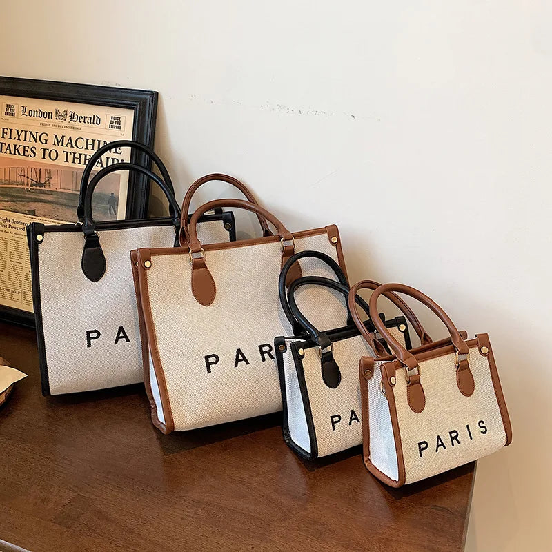 Women Canvas Handbags Tote Bags Shoulder Messenger Large Capacity