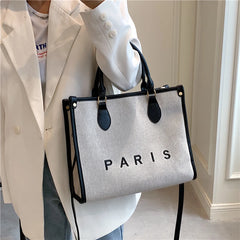Women Canvas Handbags Tote Bags Ladies Shoulder Messenger Bags