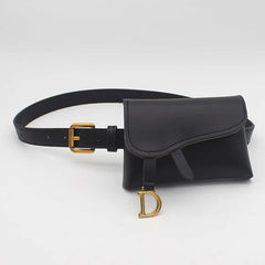Women's PU Leather Fanny Pack Shoulder Chest Bag Handbag