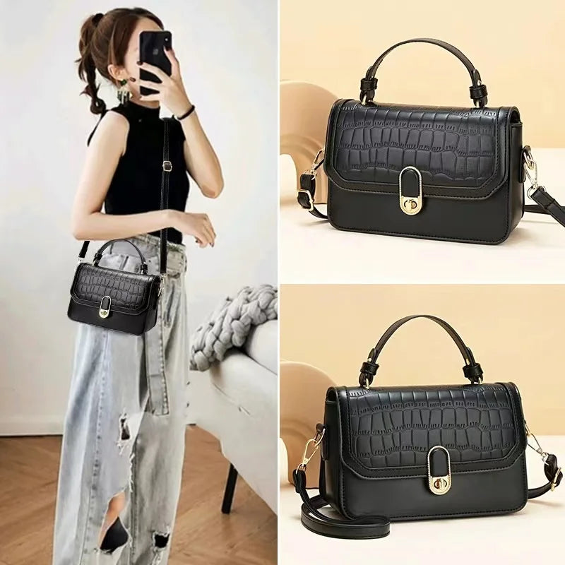 Retro Small Square Bag Women Handbags Purse Shoulder Cross-body Bag