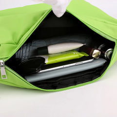 Nylon Travel Tote Bag Women Shoulder Handbag Soft Satchel