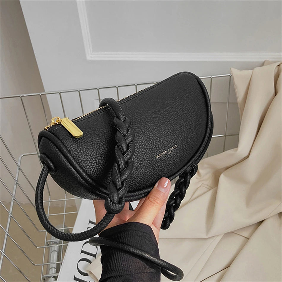 Women Leather Small Hobo Bag Purse Shoulder Crossbody Bag