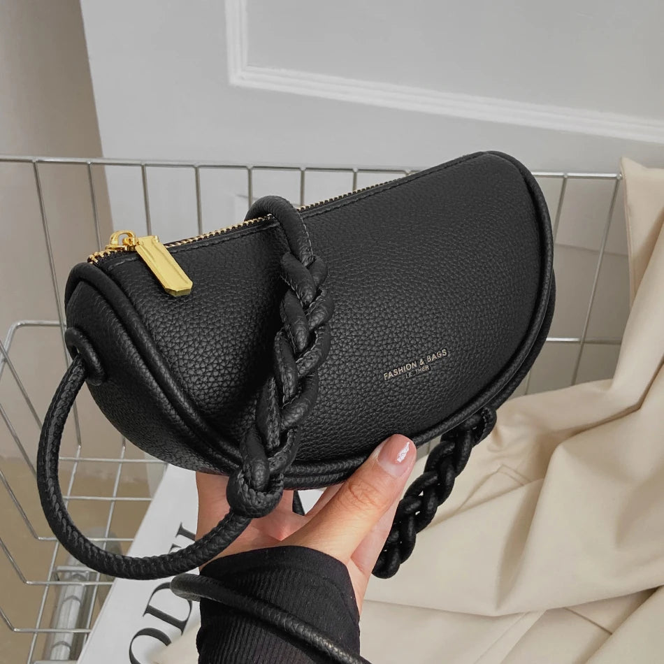 Women Leather Small Hobo Bag Purse Shoulder Crossbody Bag