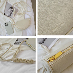 Women Leather Small Hobo Bag Purse Shoulder Crossbody Bag