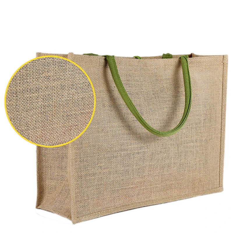 Women Linen Tote Large Capacity Casual Shoulder Bag