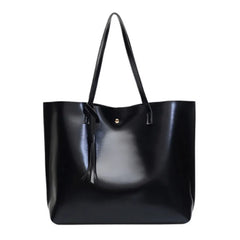 Vintage Women Messenger Bags Leather Tassel Handbags Big Size Tote Shoulder Bag