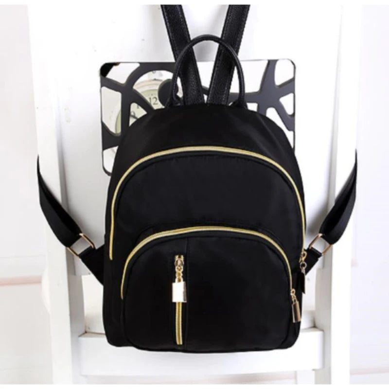 High Women Mini Backpack Waterproof School Bags Casual Oxford Backpack