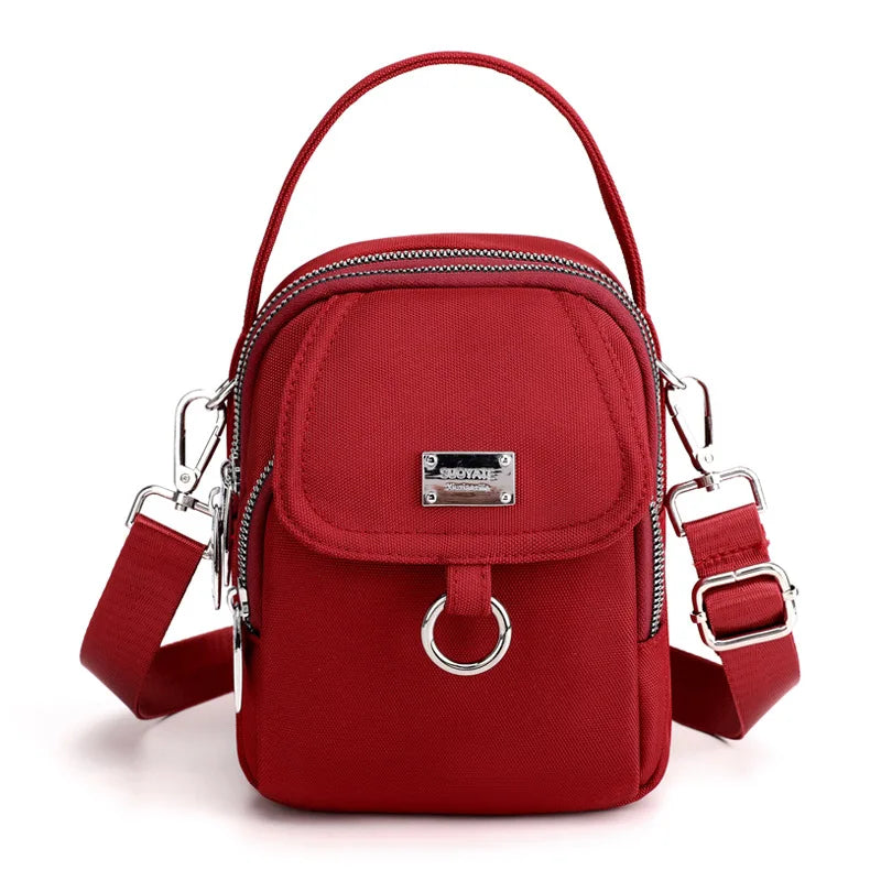 High Women Mini Bag 3 Layers Shoulder Bags Phone Tote Bag