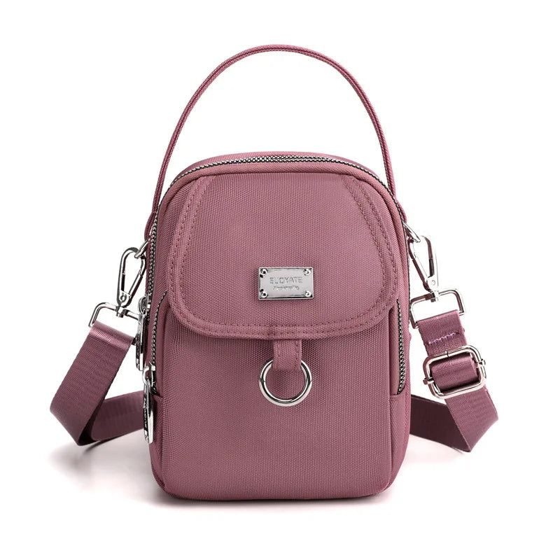 High Women Mini Bag 3 Layers Shoulder Bags Phone Tote Bag