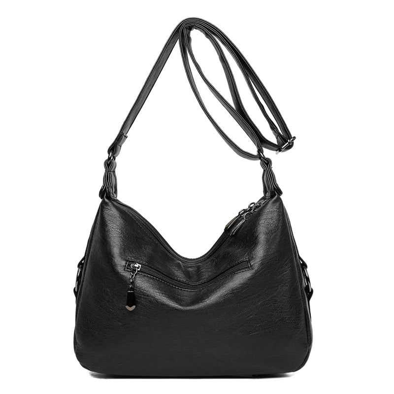 High Women Styles Handbags Multi-pocket Shoulder Bags Soft PU Leather