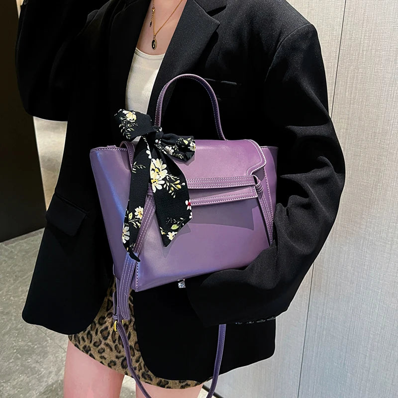 Women Pu Leather Handbags Messenger Bags Casual Female Shoulder Travel Bag