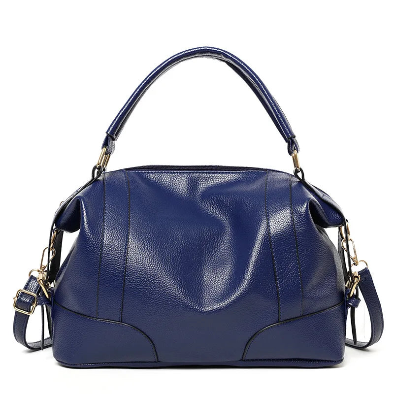 Women Pu Leather Handbags Shoulder Bags Large Capacity Tote Messenger Bag