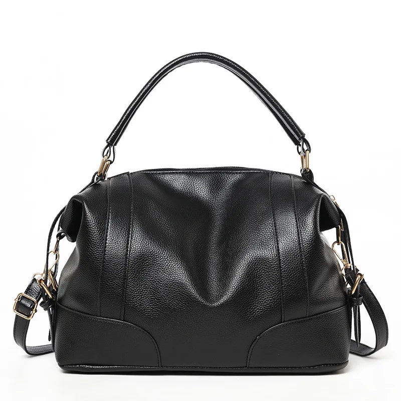 Women Pu Leather Handbags Shoulder Bags Large Capacity Tote Messenger Bag