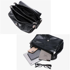 Large Capacity PU Leather Crossbody Bag for Women