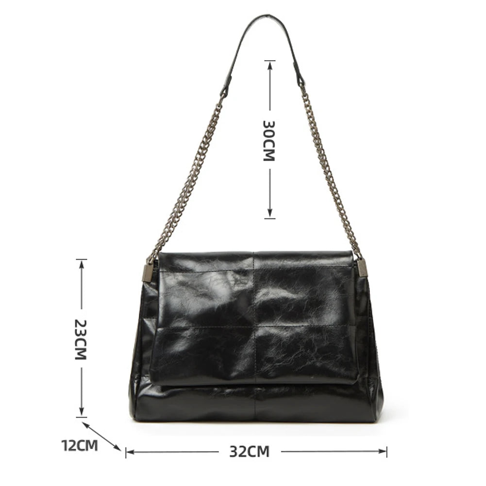 Large Capacity Women's Pu Leather Shoulder Bag Crossbody