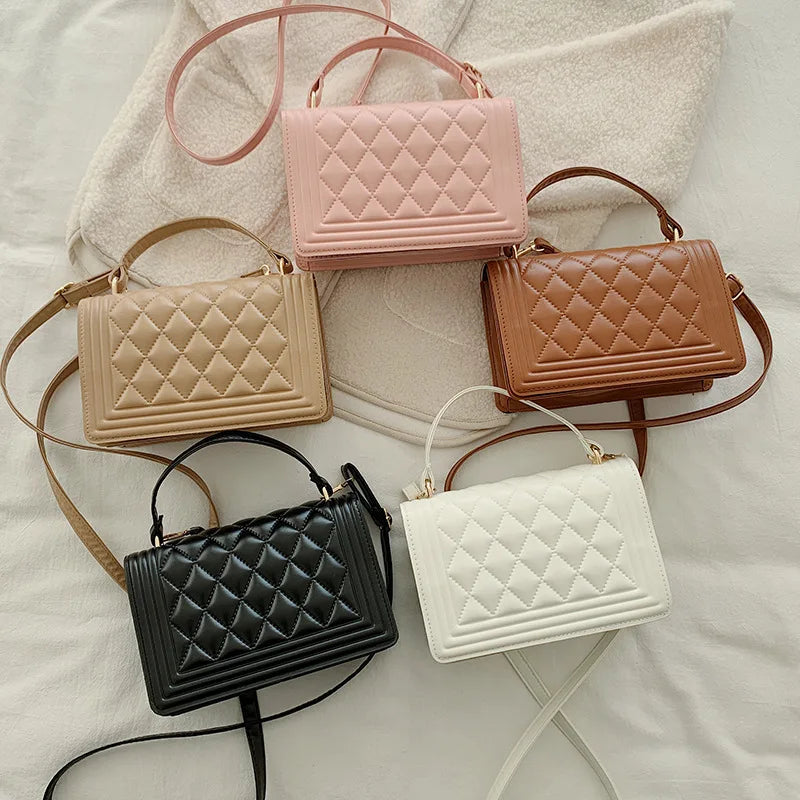 Women Pu Leather Shoulder Bag Large Capacity Crossbody Bag