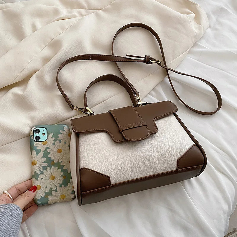 Women Small Pu Leather Handbags Shoulder Bags Ladies Tote Crossbody Bags