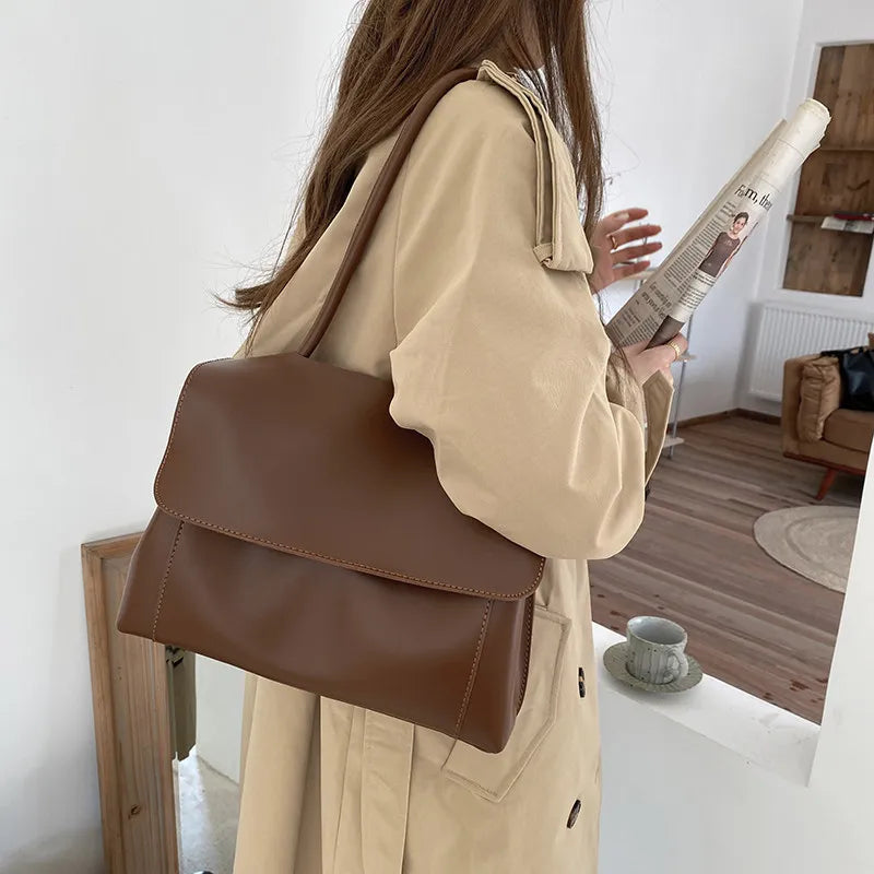 Women Small Leather Handbags Shoulder Tote Travel Bag Casual Female