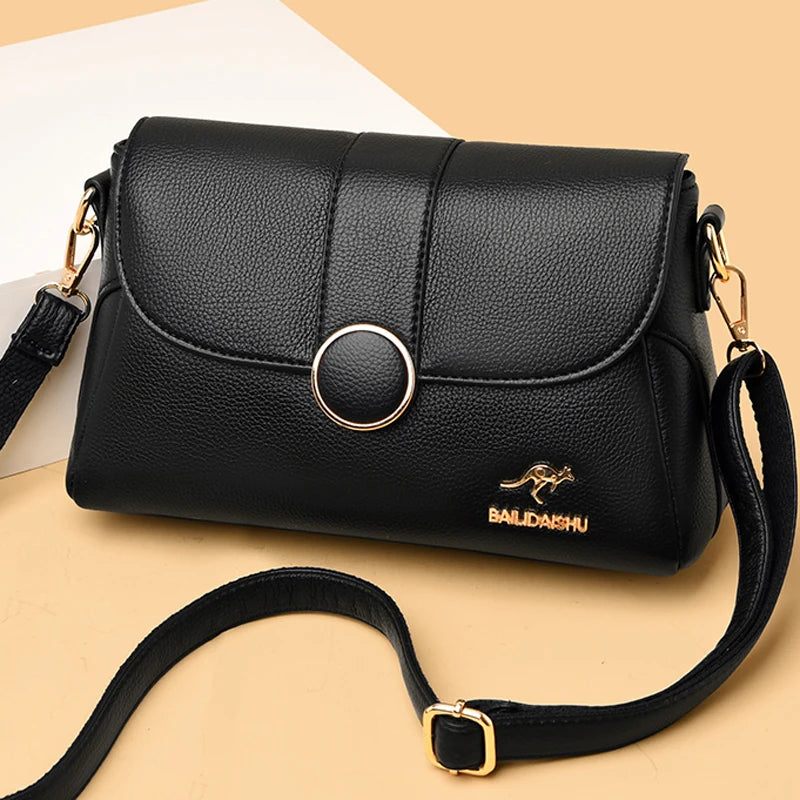 High Women's Crossbody Bag Pu Leather Purse