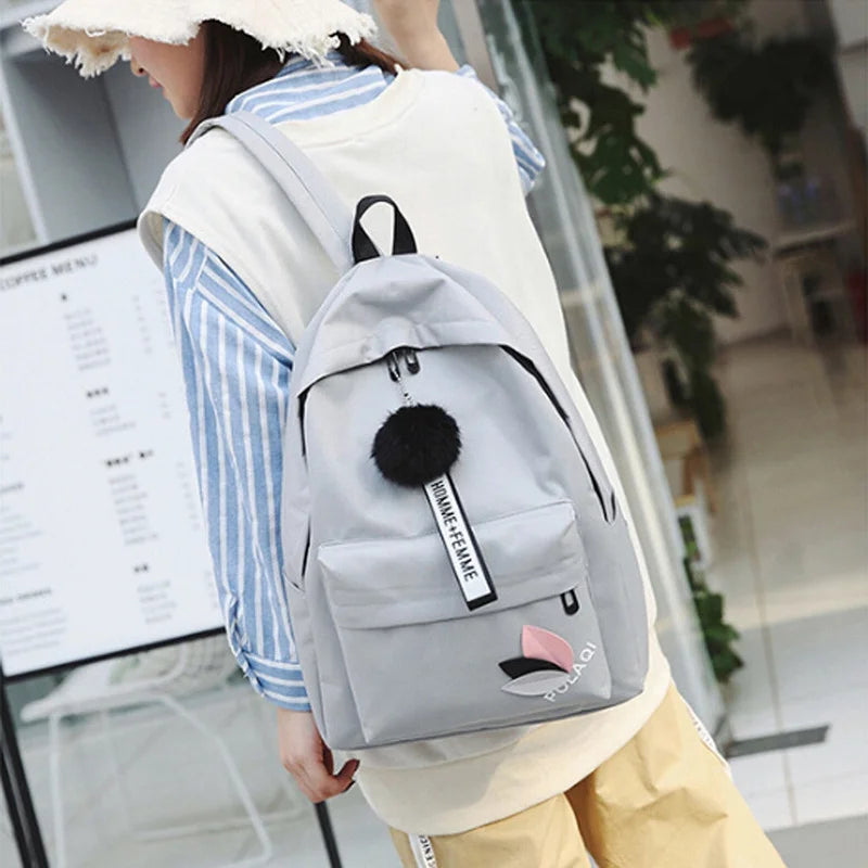 Women's Canvas Backpack School Bag for Girls Rucksack Backpacks School Bags