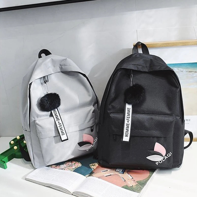 Girls Canvas Backpack School Bag Rucksack Backpacks