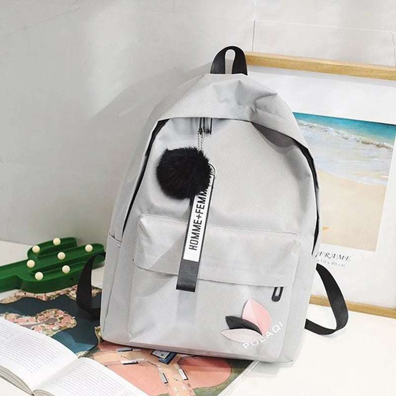 Girls Canvas Backpack School Bag Rucksack Backpacks