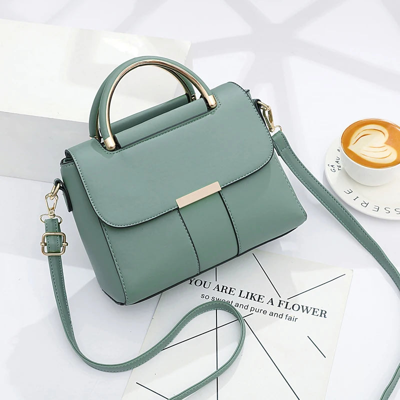 Women's One Shoulder Bag Large Capacity PU Leather Ladies Handbags