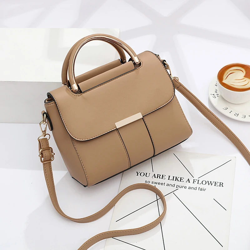 Women's One Shoulder Bag Large Capacity PU Leather Ladies Handbags