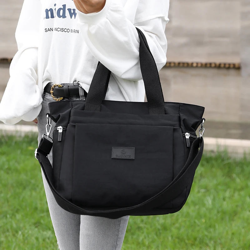 Light Nylon Crossbody Travel Handbag for Women