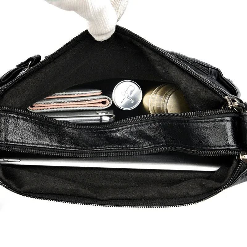 Soft Leather Shoulder Bag Crossbody Purse