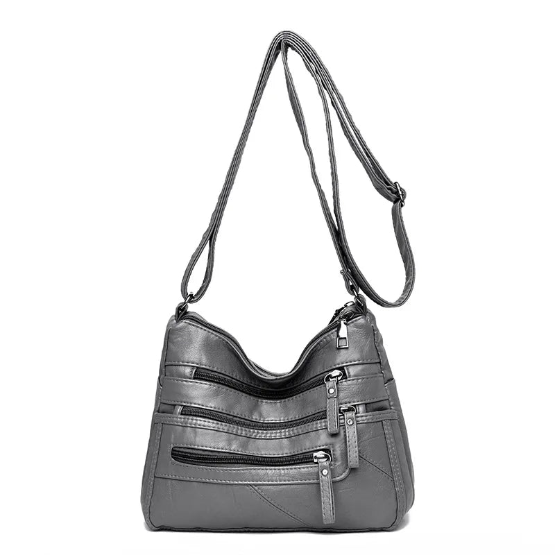 Classic Shoulder Bag Soft Leather Crossbody Handbag