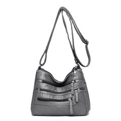 Classic Shoulder Bag Soft Leather Crossbody Handbag