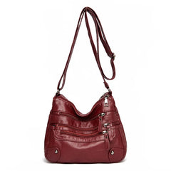 Soft Leather Shoulder Bag Crossbody Purse