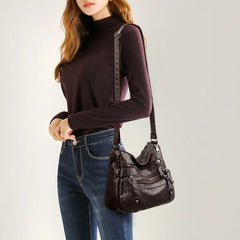 Soft Leather Shoulder Bag Crossbody Purse