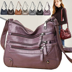 Soft Leather Shoulder Bag Crossbody Purse