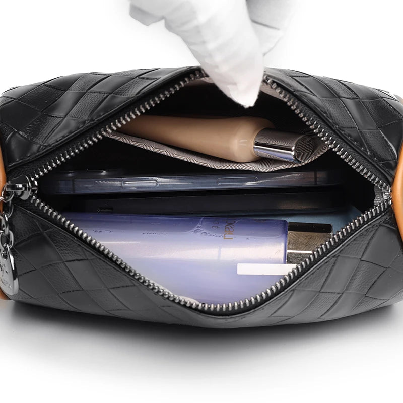 High Women's Soft Pu Leather Shoulder Bags Stone Pattern Crossbody Bag