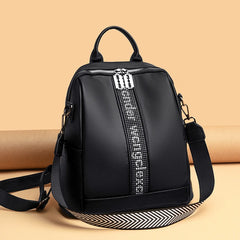 Youth Leather Backpack for Teenage Girls School Shoulder Bag Women Backpack