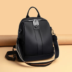 Youth Leather Backpack for Teenage Girls School Shoulder Bag Women Backpack