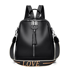 Youth Leather Backpack for Teenage Girls School Shoulder Bag Women Backpack
