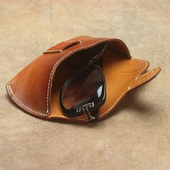 Leather Sunglass Pouch Wallet Case Glasses Bag