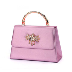 PU Diamond Flap Phone Shoulder Bag Mini Handbag