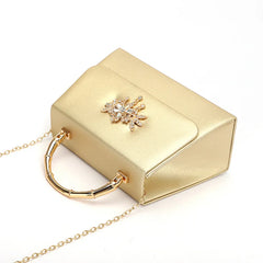 PU Diamond Flap Phone Shoulder Bag Mini Handbag