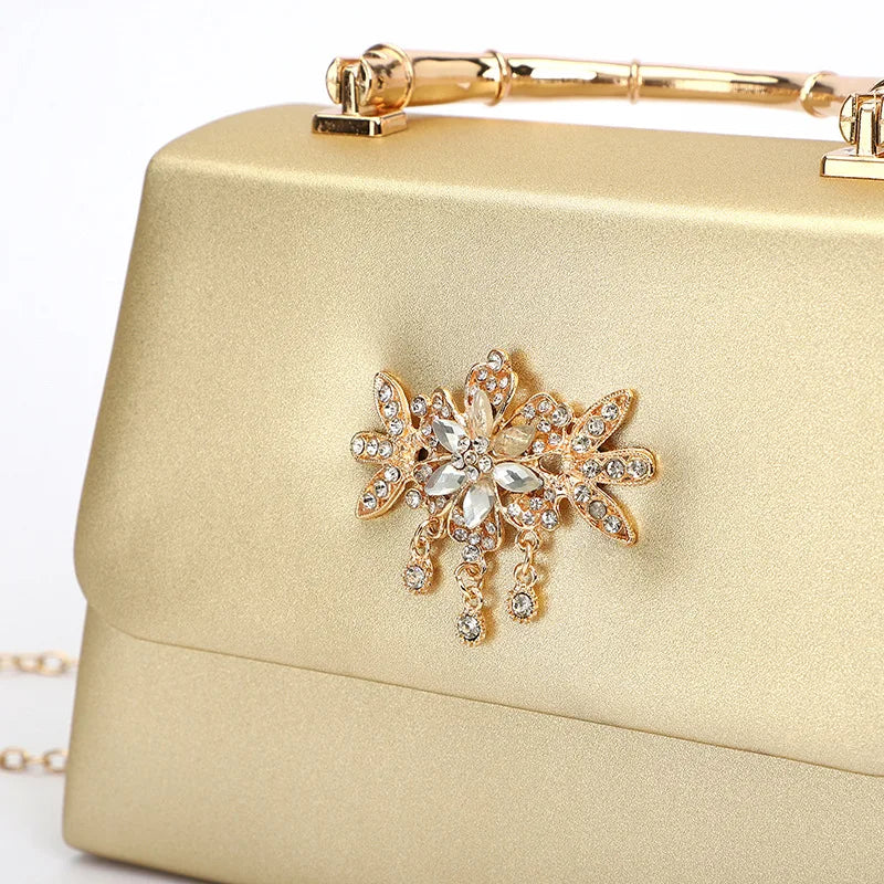 PU Diamond Flap Phone Shoulder Bag Mini Handbag