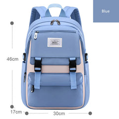 High School Bags for Girls Student Many Pockets Waterproof School Backpack
