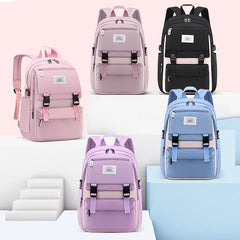 High School Bags for Girls Student Many Pockets Waterproof School Backpack