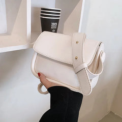 High Sense Leather Small Bag Female Autumn Winter Retro Messenger Bag