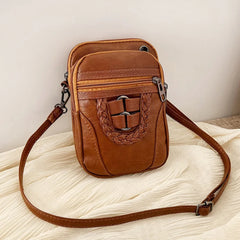 High-capacity Shoulder Bags PU Women Mobile Phone Bags Mini Female Earphone Jack