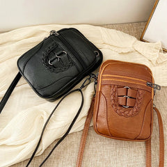 High-capacity Shoulder Bags PU Women Mobile Phone Bags Mini Female Earphone Jack