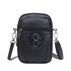 High-capacity Shoulder Bags PU Women Mobile Phone Bags Mini Female Earphone Jack