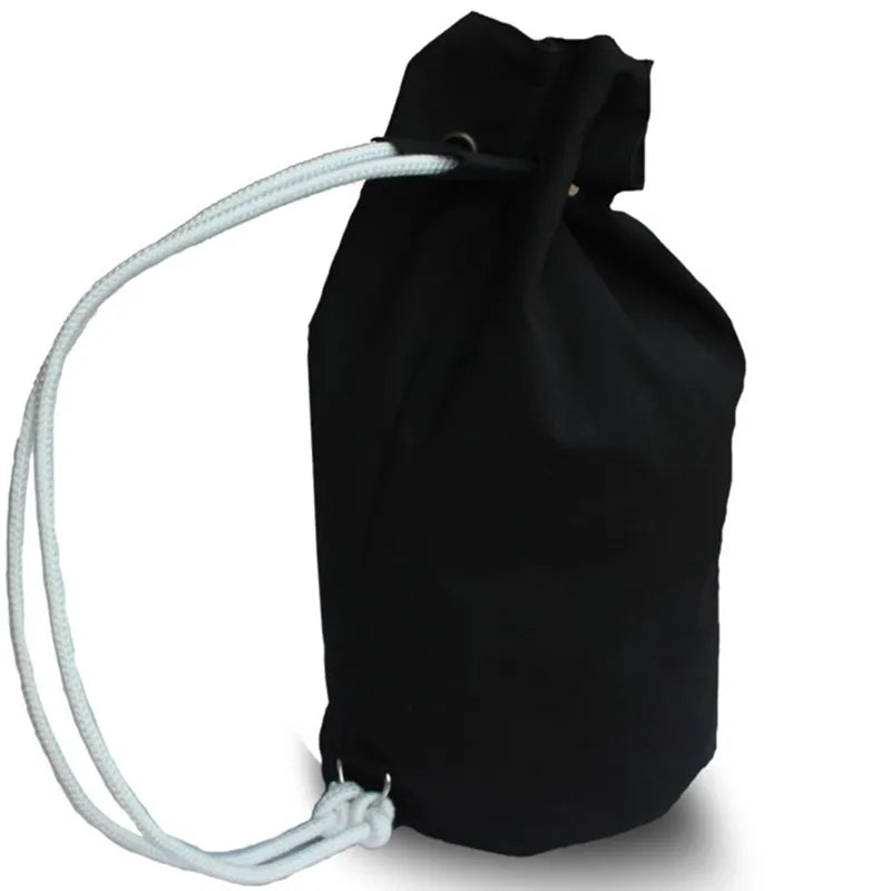 High Capacity Drawstring Travel Basketball Bag Backpack Canvas Unisex